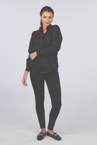 Ladies' Café Broadcloth Shirt - Royal Blue