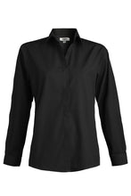 Load image into Gallery viewer, Ladies&#39; Café Broadcloth Shirt - Black