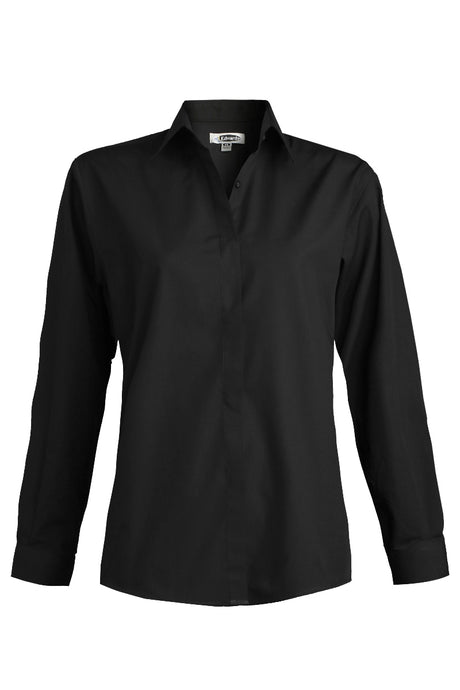 Ladies' Café Broadcloth Shirt - Black