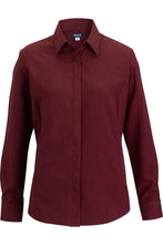 Load image into Gallery viewer, Women's Burgundy FlexBatiste Cafe Shirt
