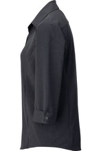 Load image into Gallery viewer, Edwards Ladies' Steel Grey 3/4 Sleeve FlexBatiste Cafe Blouse