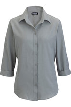 Load image into Gallery viewer, Edwards XXS Ladies' Platinum 3/4 Sleeve FlexBatiste Cafe Blouse