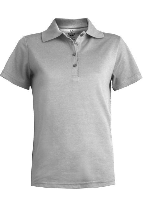 Ladies' Heather Grey Pique Polo