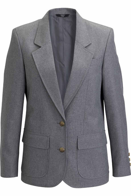 Women's Grey Heather Traditional Blazer