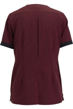 Load image into Gallery viewer, Edwards Women's Burgundy Flex Pinnacle Housekeeping Tunic