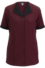 Load image into Gallery viewer, Edwards XXS Women's Burgundy Flex Pinnacle Housekeeping Tunic