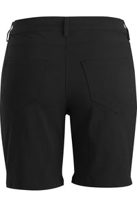 Ladies' Black Flex Chino Short