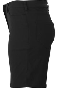 Ladies' Black Flex Chino Short