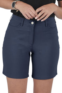 Ladies' True Navy Flex Chino Short