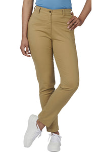 Ladies' Tan Performance Stretch Pant