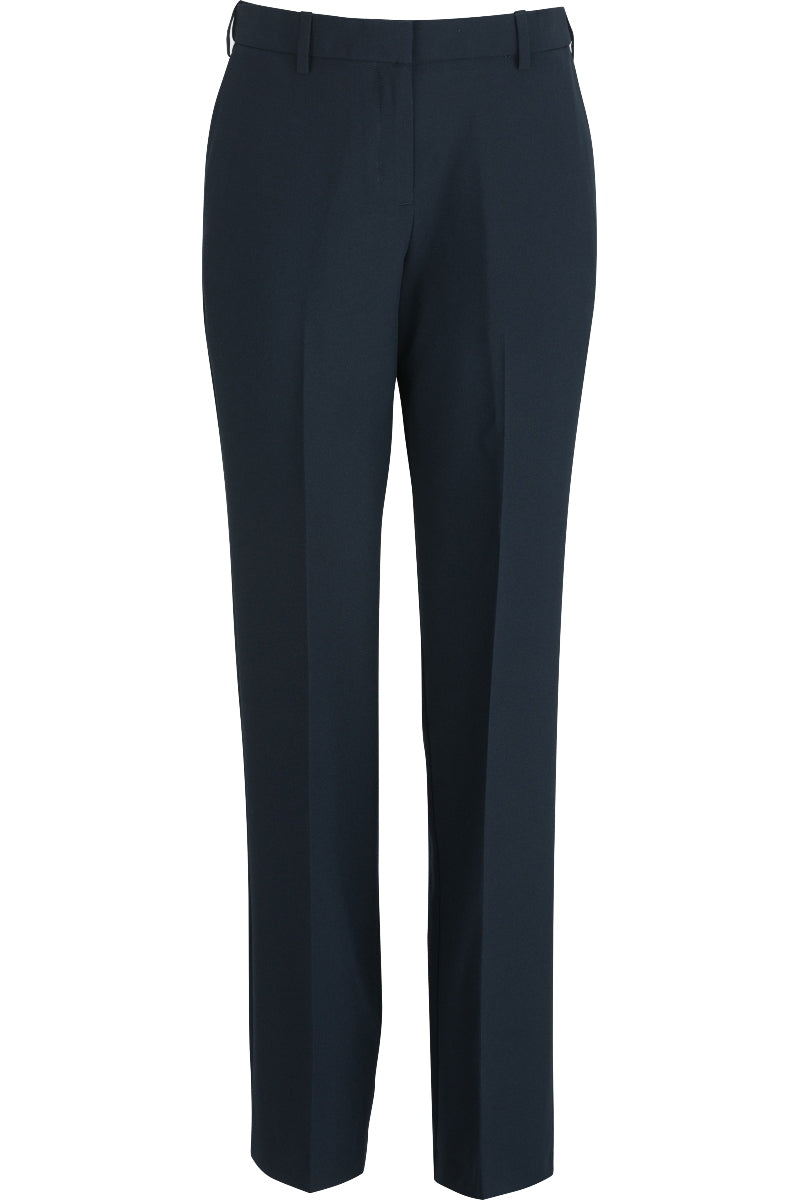 Ladies' Essential Flat Front Pant - Dark Navy