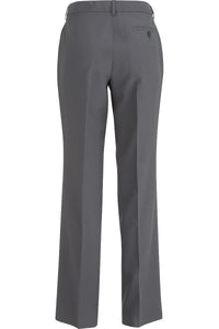 Ladies' Essential Flat Front Pant - Steel Grey