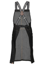 Load image into Gallery viewer, Berkeley Black Denim Bib Snap Apron
