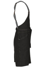 Load image into Gallery viewer, Berkeley Black Denim Bib Snap Apron