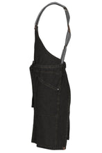 Load image into Gallery viewer, Berkeley Black Denim Bib Snap Apron