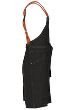Load image into Gallery viewer, Berkeley Black Denim Bib Snap Apron
