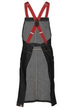 Load image into Gallery viewer, Berkeley Black Denim Bib Snap Apron