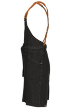 Load image into Gallery viewer, Berkeley Black Denim Bib Snap Apron