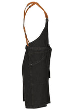Load image into Gallery viewer, Berkeley Black Denim Bib Snap Apron