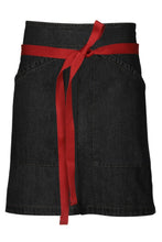 Load image into Gallery viewer, Berkeley Black Denim Half Bistro Snap Apron