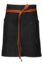 Load image into Gallery viewer, Berkeley Black Denim Half Bistro Snap Apron