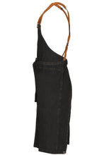 Load image into Gallery viewer, Berkeley Black Denim Chef&#39;s Bib Snap Apron