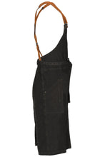 Load image into Gallery viewer, Berkeley Black Denim Chef&#39;s Bib Snap Apron