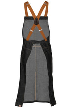 Load image into Gallery viewer, Berkeley Black Denim Chef&#39;s Bib Snap Apron