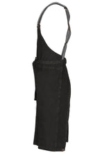 Load image into Gallery viewer, Berkeley Black Denim Chef&#39;s Bib Snap Apron
