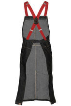 Load image into Gallery viewer, Berkeley Black Denim Chef&#39;s Bib Snap Apron