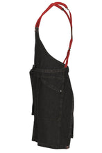 Load image into Gallery viewer, Berkeley Black Denim Short Bib Snap Apron
