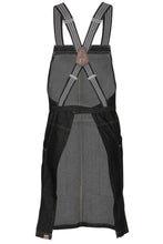 Load image into Gallery viewer, Berkeley Black Denim Short Bib Snap Apron