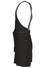 Load image into Gallery viewer, Berkeley Black Denim Short Bib Snap Apron