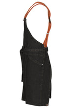 Load image into Gallery viewer, Berkeley Black Denim Short Bib Snap Apron