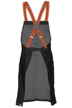 Load image into Gallery viewer, Berkeley Black Denim Short Bib Snap Apron