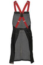 Load image into Gallery viewer, Berkeley Black Denim Short Bib Snap Apron