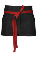 Load image into Gallery viewer, Berkeley Black Denim Waist Snap Apron