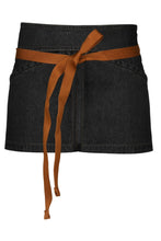 Load image into Gallery viewer, Berkeley Black Denim Waist Snap Apron