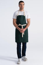 Load image into Gallery viewer, Ridgewood Hunter Green Bib Apron