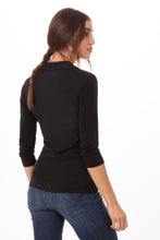Load image into Gallery viewer, Women's Definity Black 3/4 Sleeve Shirt
