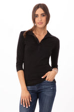 Load image into Gallery viewer, Women's Definity Black 3/4 Sleeve Shirt