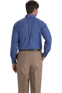 Men's Lightweight Long Sleeve Poplin Shirt - Royal Blue