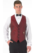 Load image into Gallery viewer, Men&#39;s Red Matrix Print Vest
