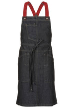 Load image into Gallery viewer, Berkeley Indigo Denim Bib Snap Apron