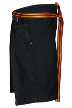 Load image into Gallery viewer, Berkeley Indigo Blue Denim Half Bistro Snap Apron