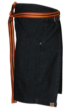 Load image into Gallery viewer, Berkeley Indigo Blue Denim Half Bistro Snap Apron
