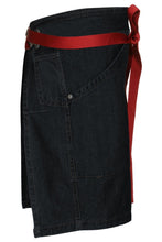 Load image into Gallery viewer, Berkeley Indigo Blue Denim Half Bistro Snap Apron