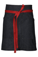 Load image into Gallery viewer, Berkeley Indigo Blue Denim Half Bistro Snap Apron