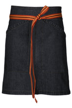Load image into Gallery viewer, Berkeley Indigo Blue Denim Half Bistro Snap Apron
