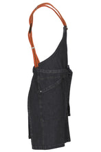 Load image into Gallery viewer, Berkeley Indigo Blue Denim Short Bib Snap Apron